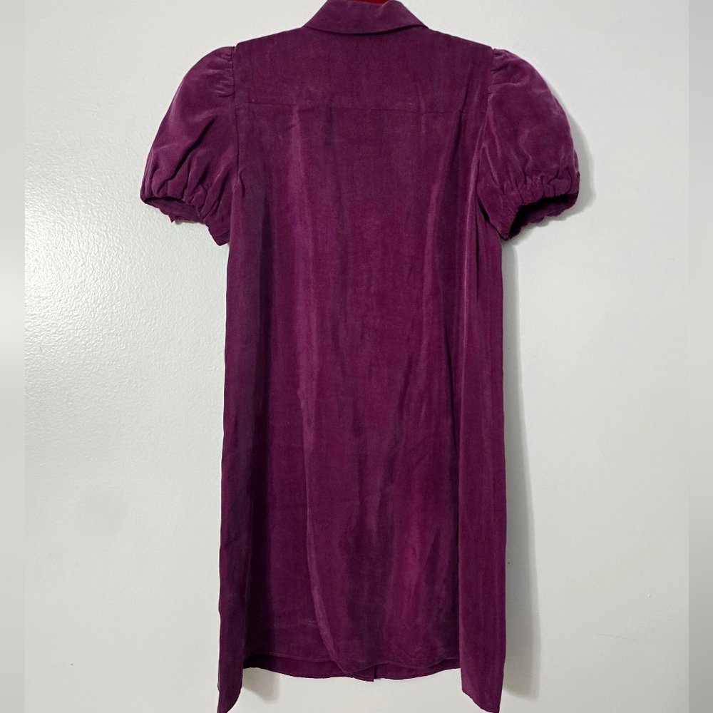 Alice + Olivia Jem Cupro Solid-Colored Shirtdress - image 4